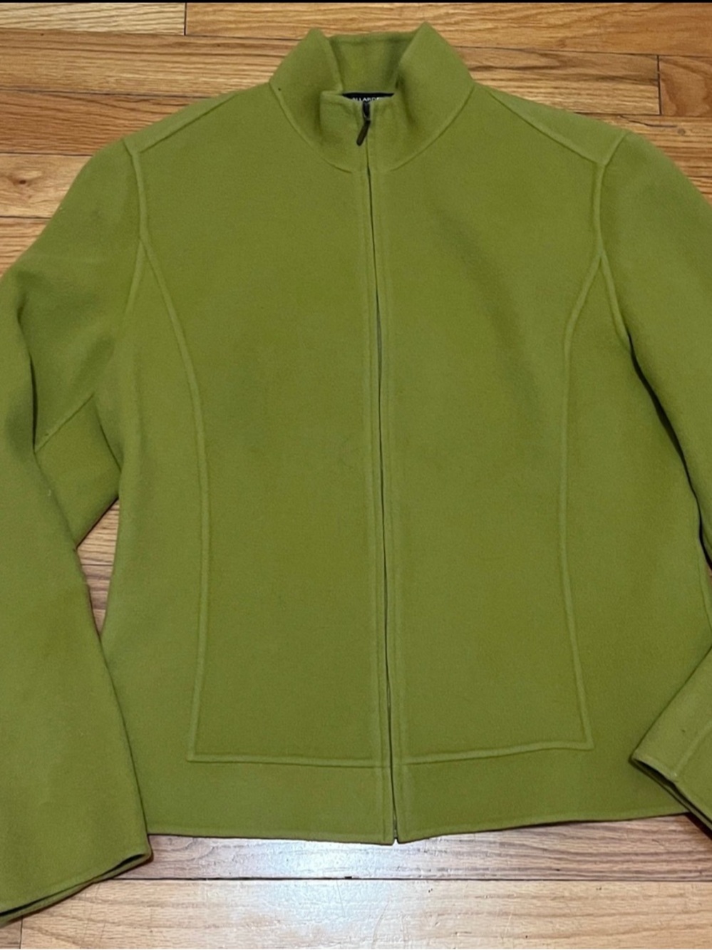 Elle Tracy Olive Green Zip-Front Women's Jacket